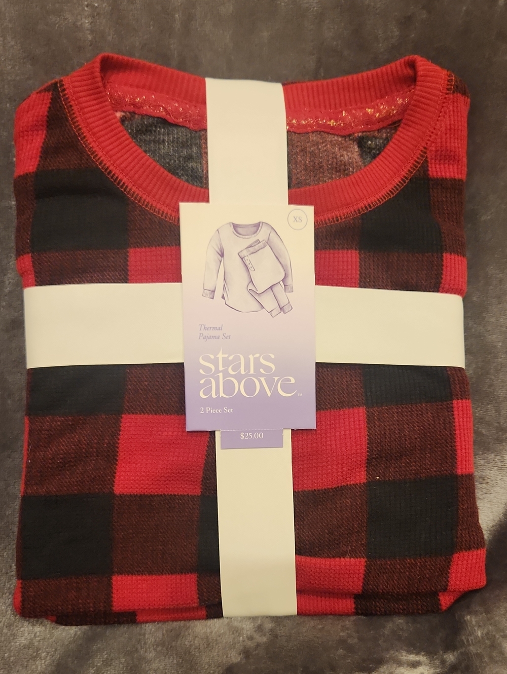 XS WOMENS BUFFALO PLAID PJ'S